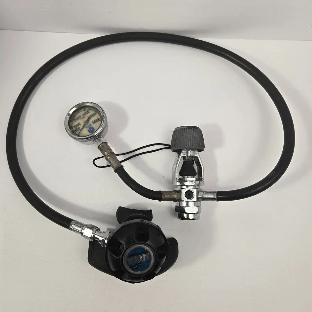Sherwood Brut Scuba Diving Regulator Set Yoke 1st Stage Ocean Dynamics SPG Gauge